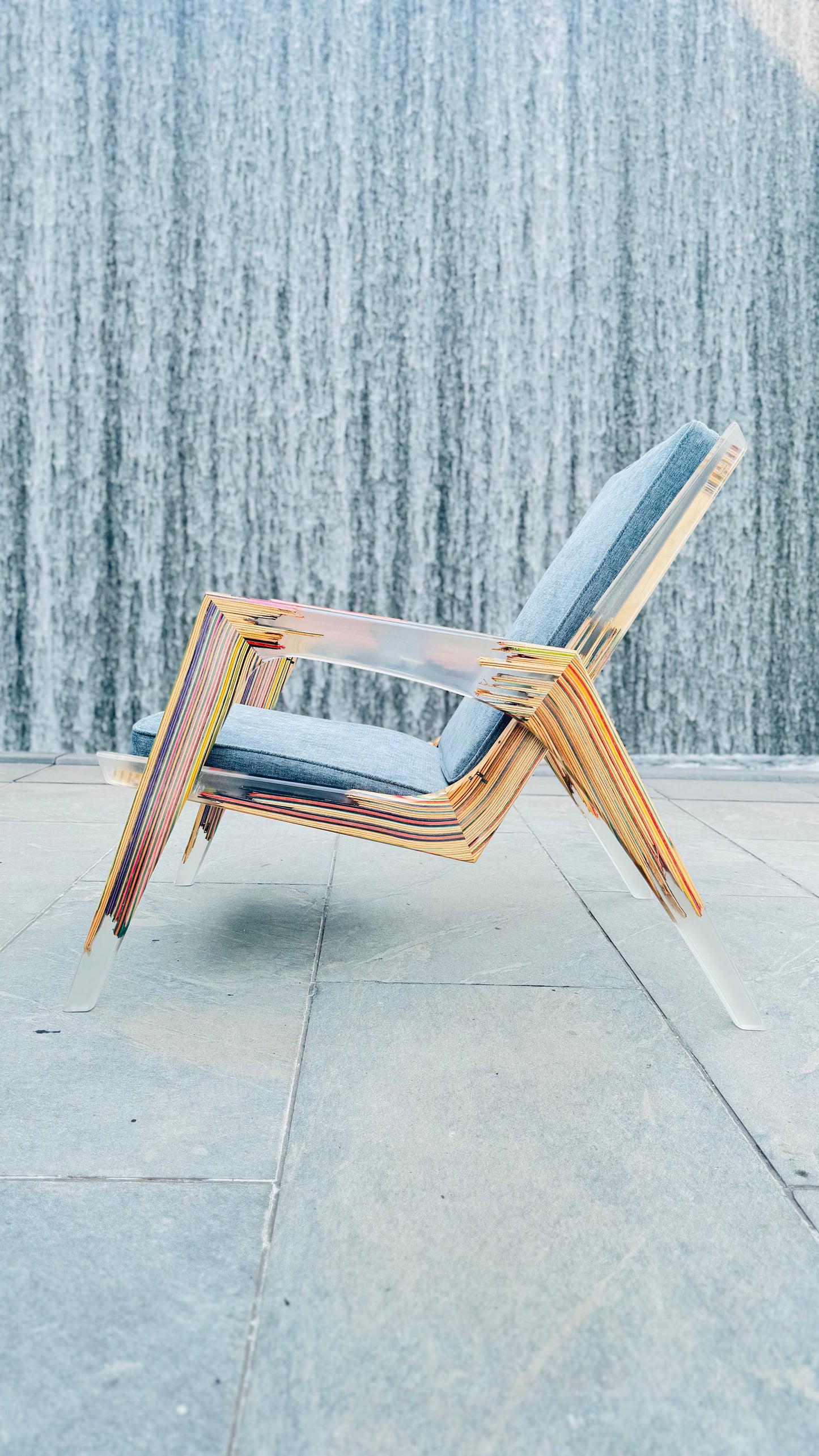Recycled Skateboard and Epoxy Lounge Chair Preorder