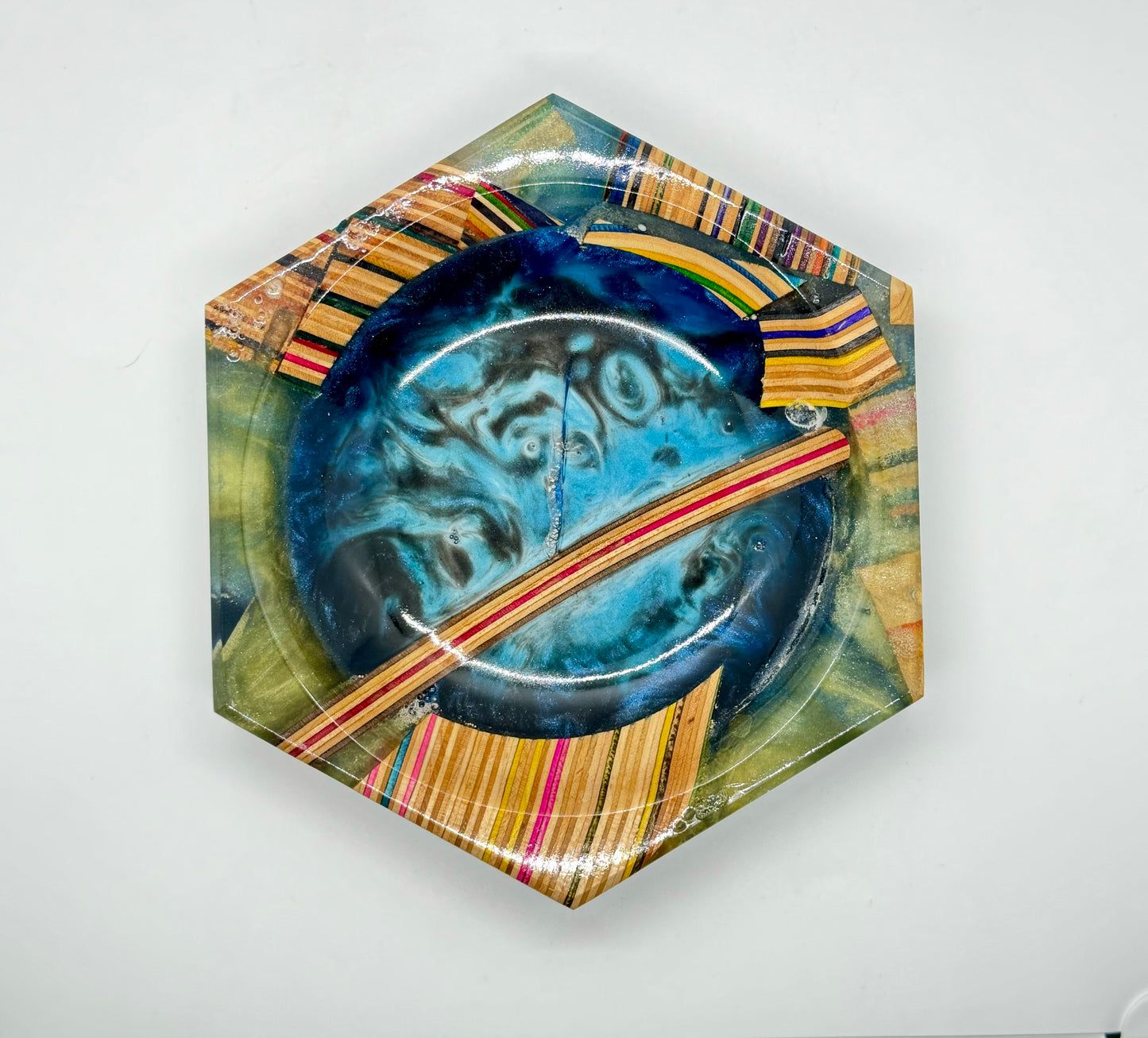 Recycled Skateboards and Epoxy Catchall