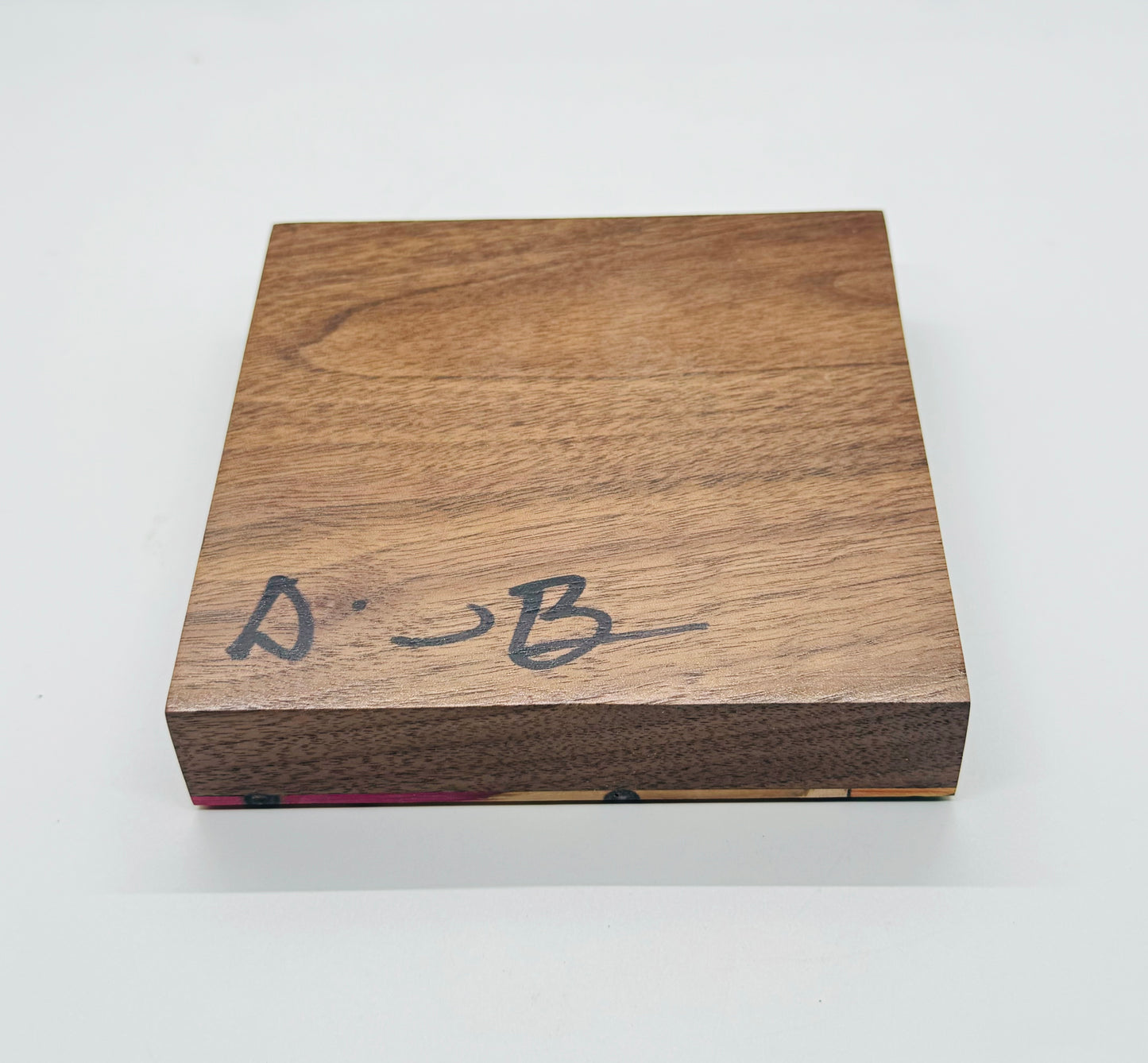 Black Walnut and Recycled Skateboards Coin Dish