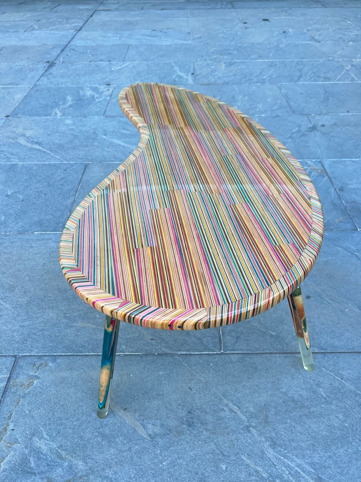 Recycled Skateboard Bean Table Pre Order