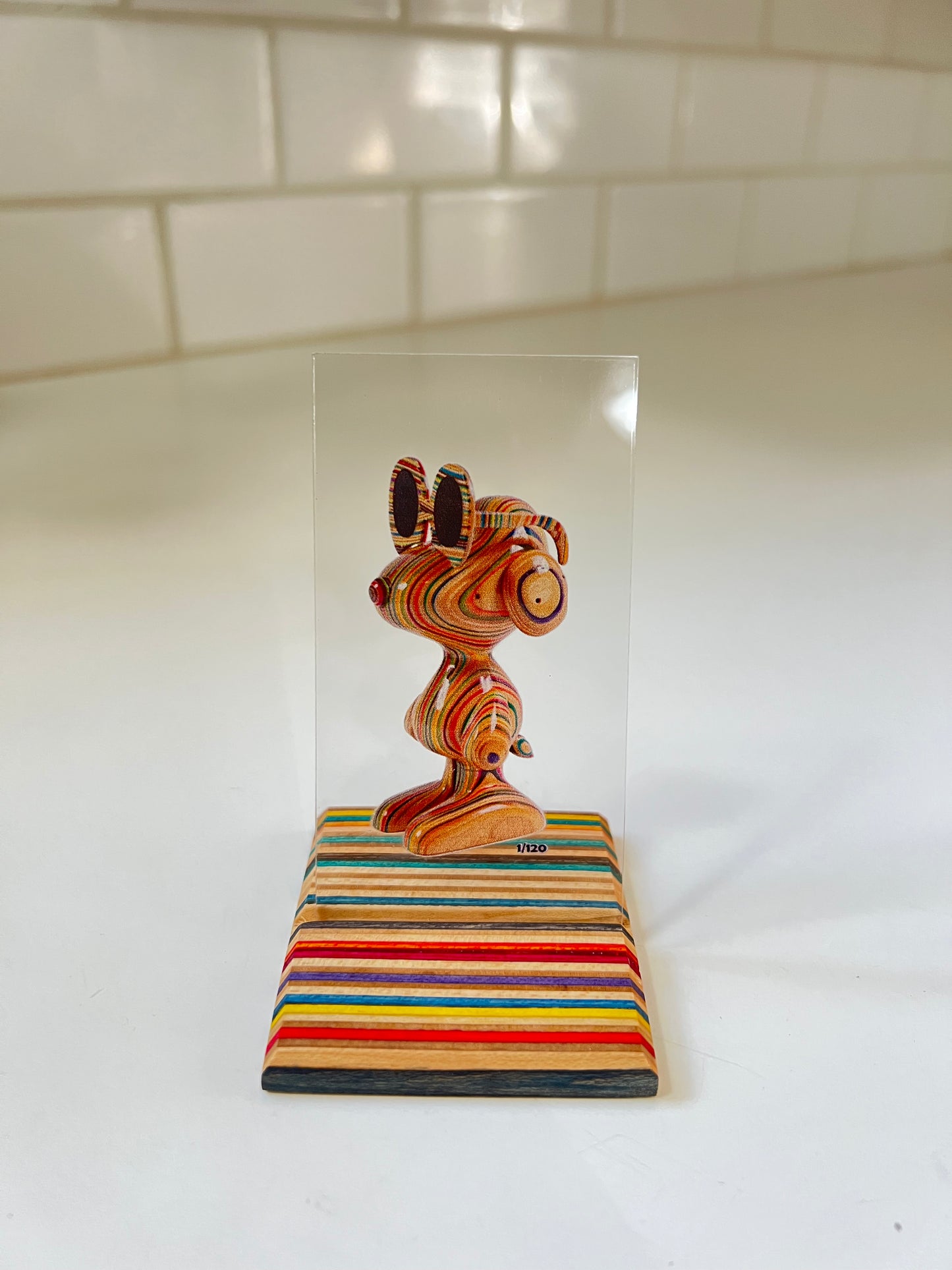 ð Acrylic Print with Skateboard Base
