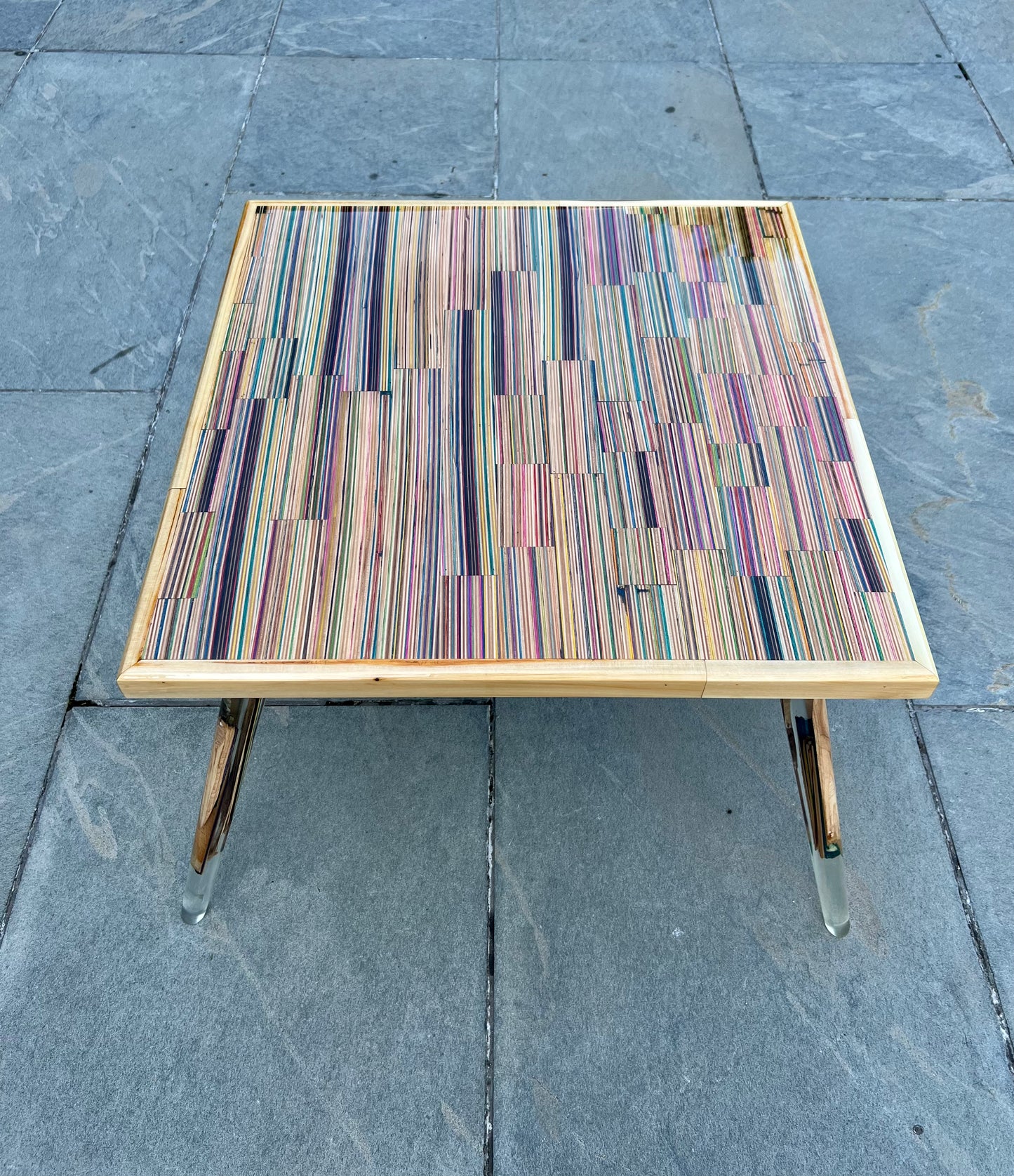 Recycled Skateboards and Epoxy Coffee Table Preorder