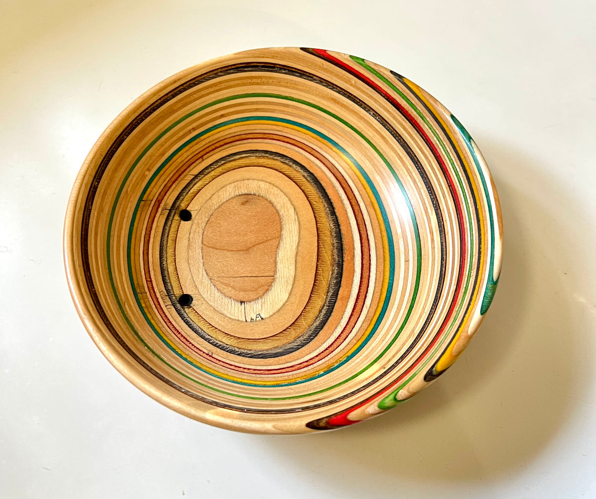 Recycled skateboard bowl Barousse Works