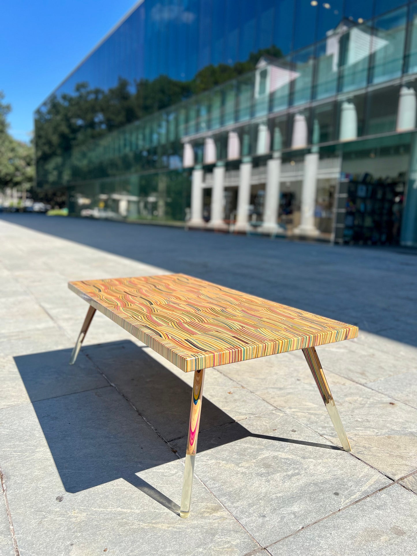 Recycled Skateboards and Epoxy Coffee Table PREORDER