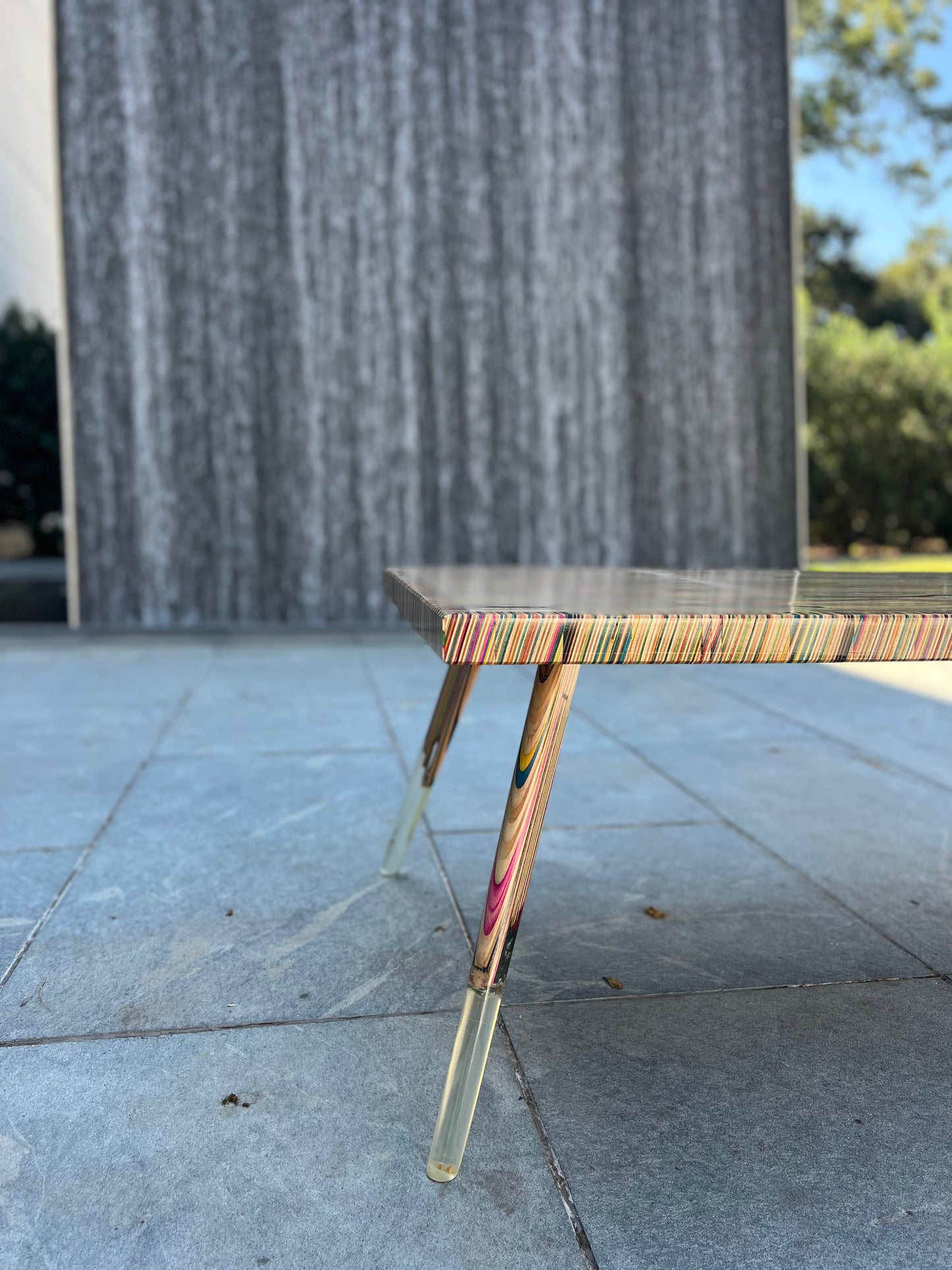 Recycled Skateboards and Epoxy Coffee Table PREORDER