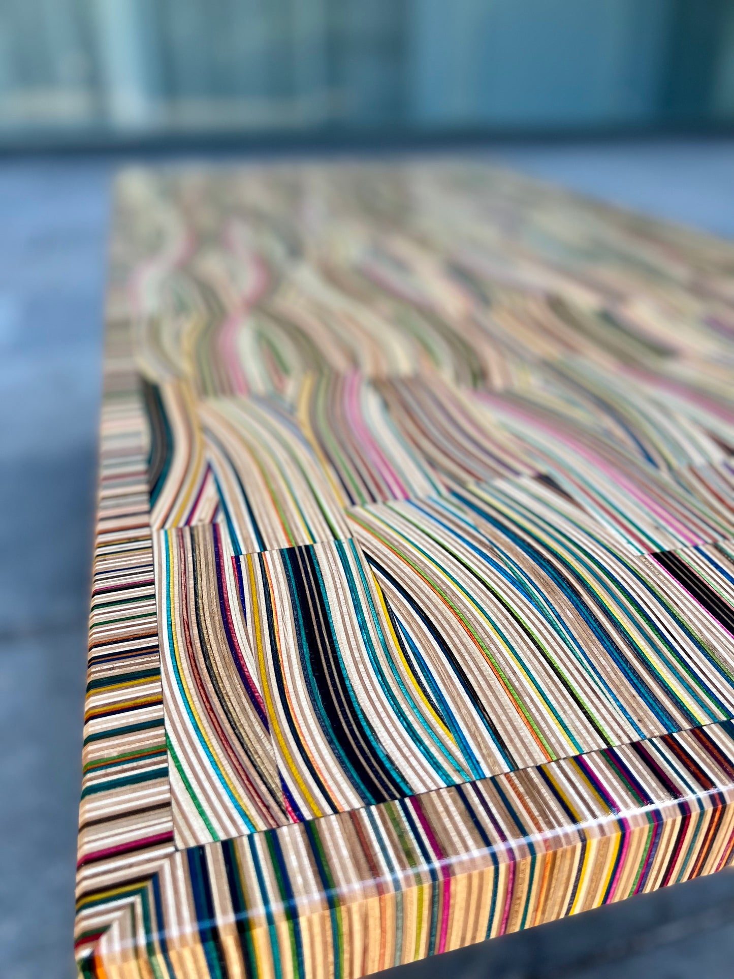 Recycled Skateboards and Epoxy Coffee Table PREORDER