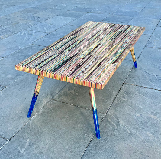 Recycled Skateboard and Epoxy Coffee Table Preorder