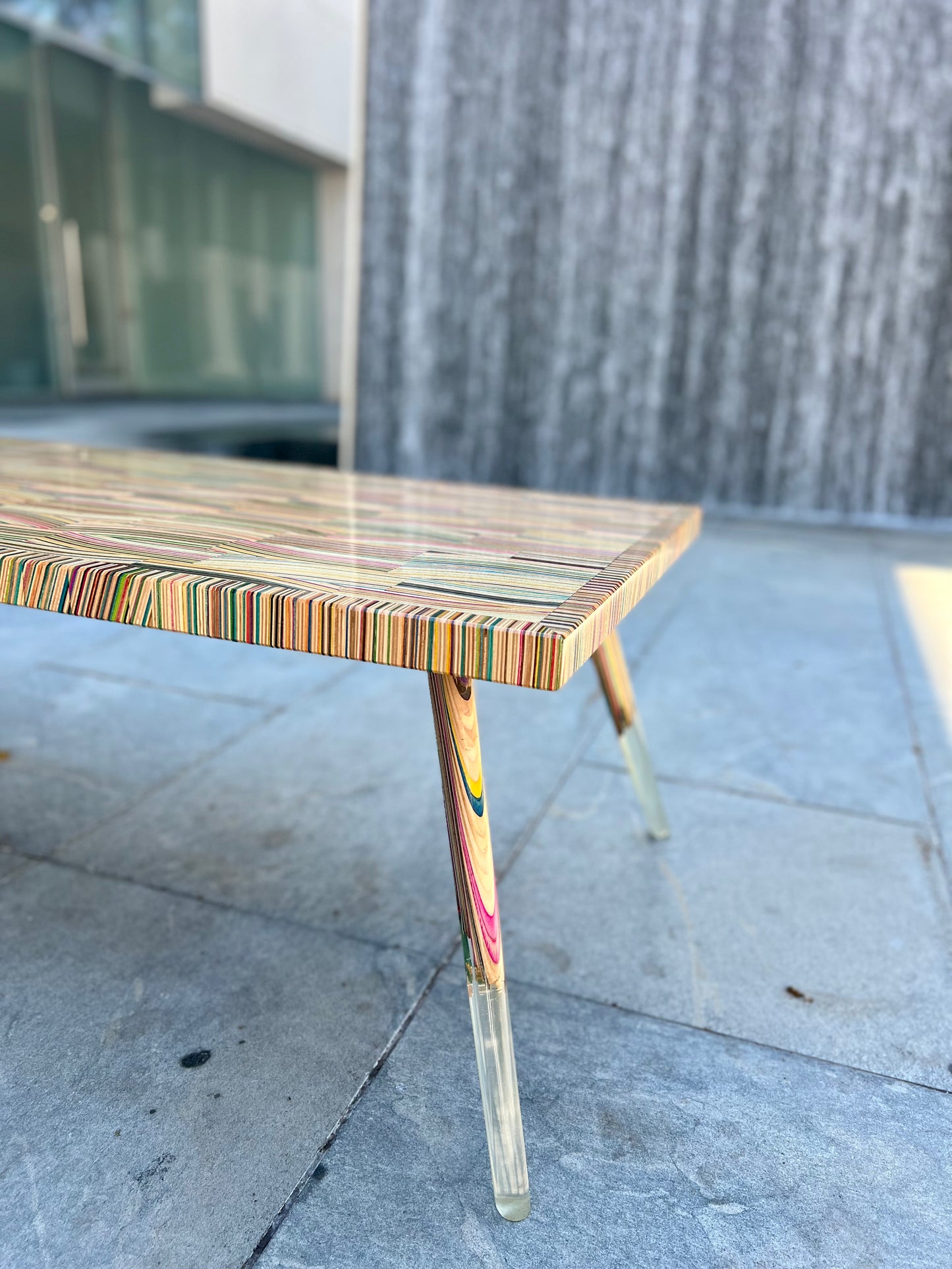 Recycled Skateboards and Epoxy Coffee Table PREORDER