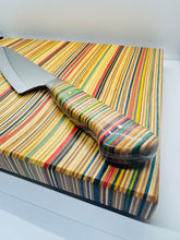 Load image into Gallery viewer, Recycled Skateboard Chef’s Knife and Cutting Board Set