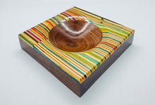 Load image into Gallery viewer, Black Walnut and Recycled Skateboards Coin Dish