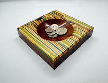 Load image into Gallery viewer, Recycled Skateboard and Black Walnut Coin Dish