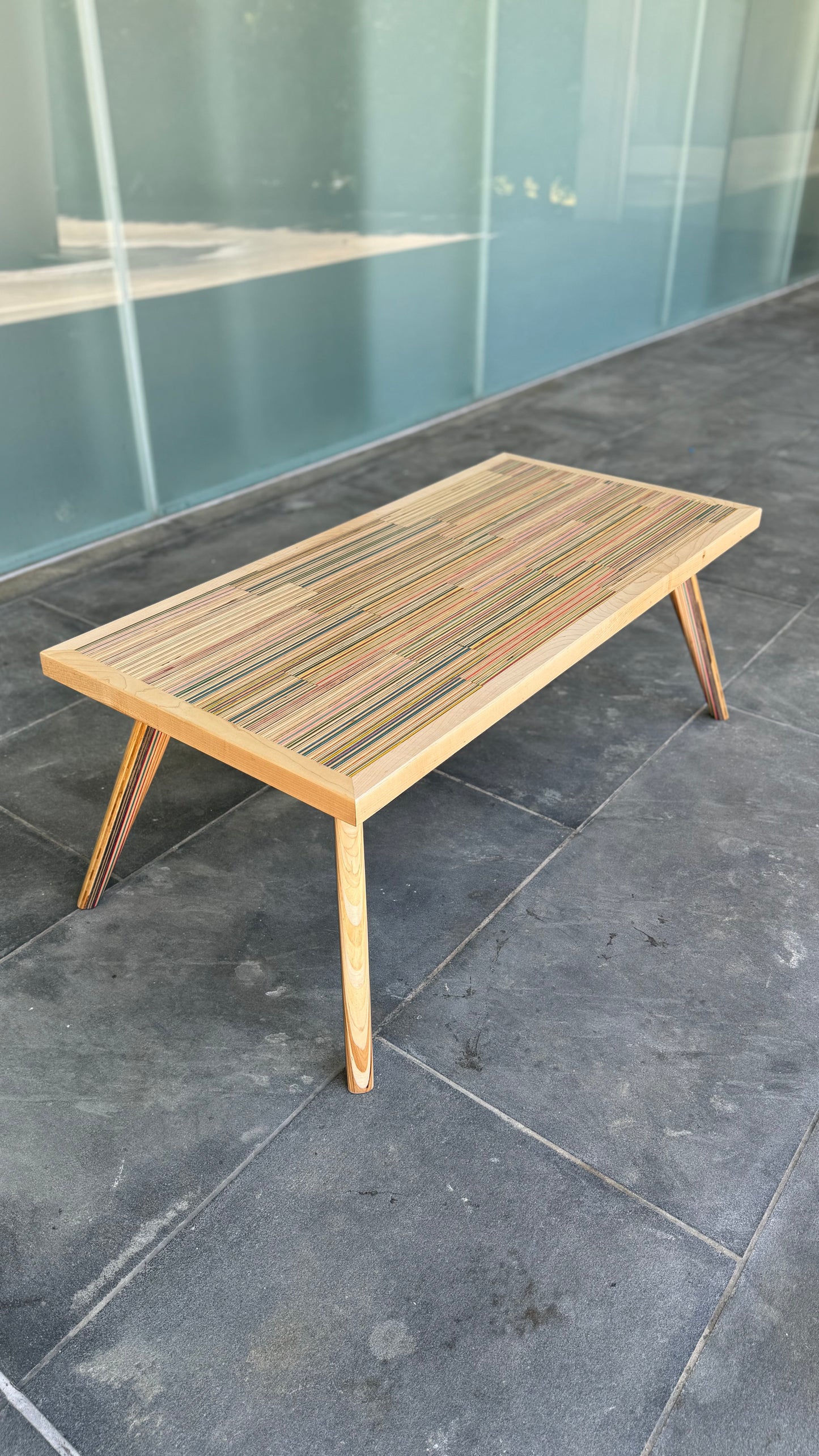 Recycled Skateboards and Maple Coffee Table Preorder