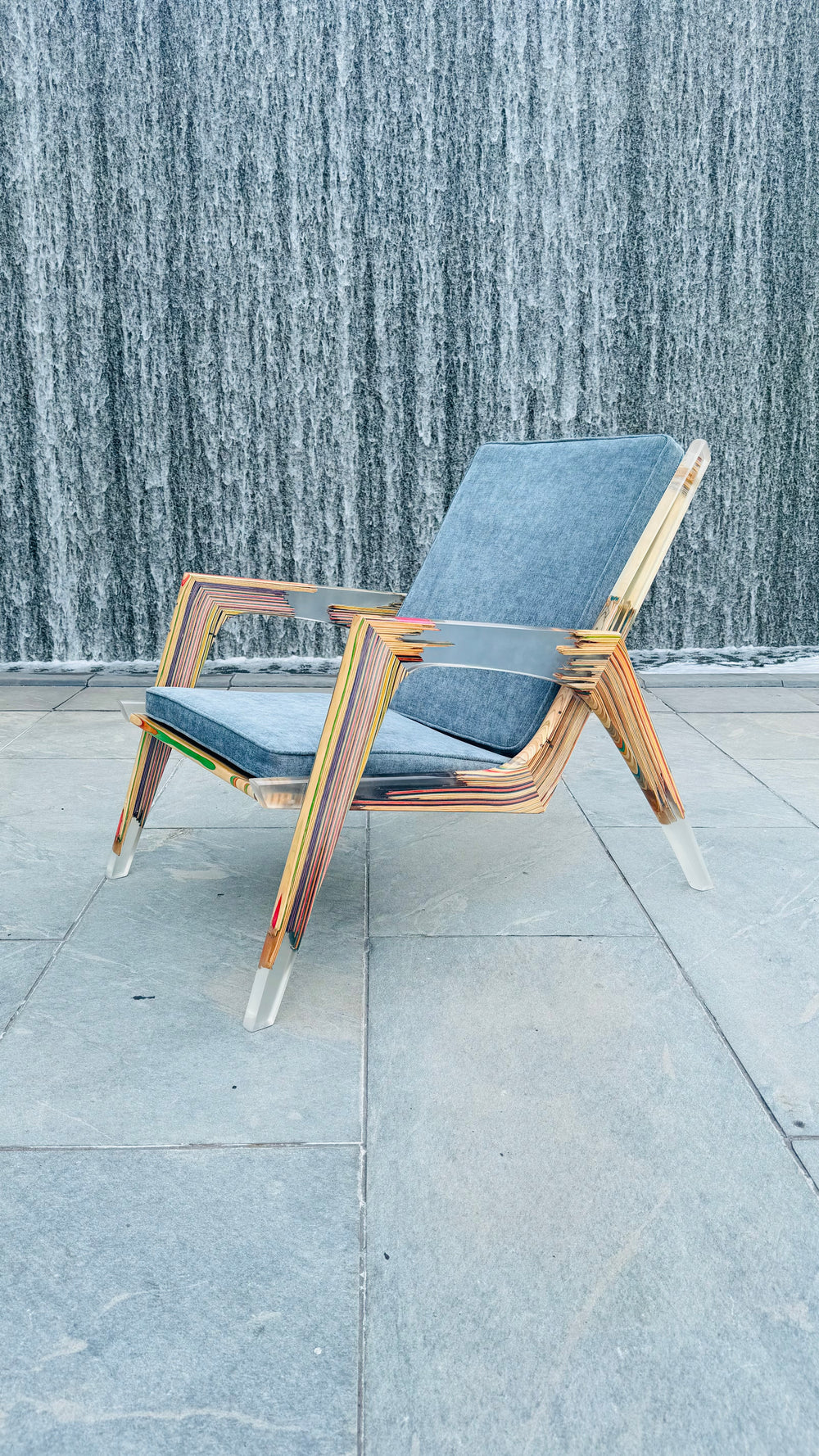 Recycled Skateboard and Epoxy Lounge Chair Preorder