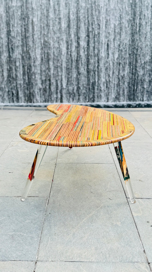 Large Recycled Skateboard Bean Table Pre Order