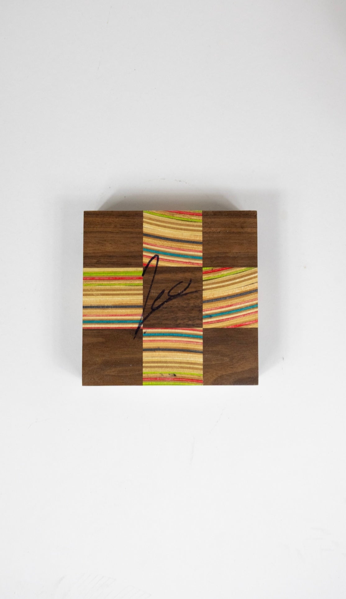 Recycled Skateboard and Black Walnut Catch All