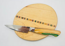 Load image into Gallery viewer, Recycled skateboard pairing knife and micro cutting board set