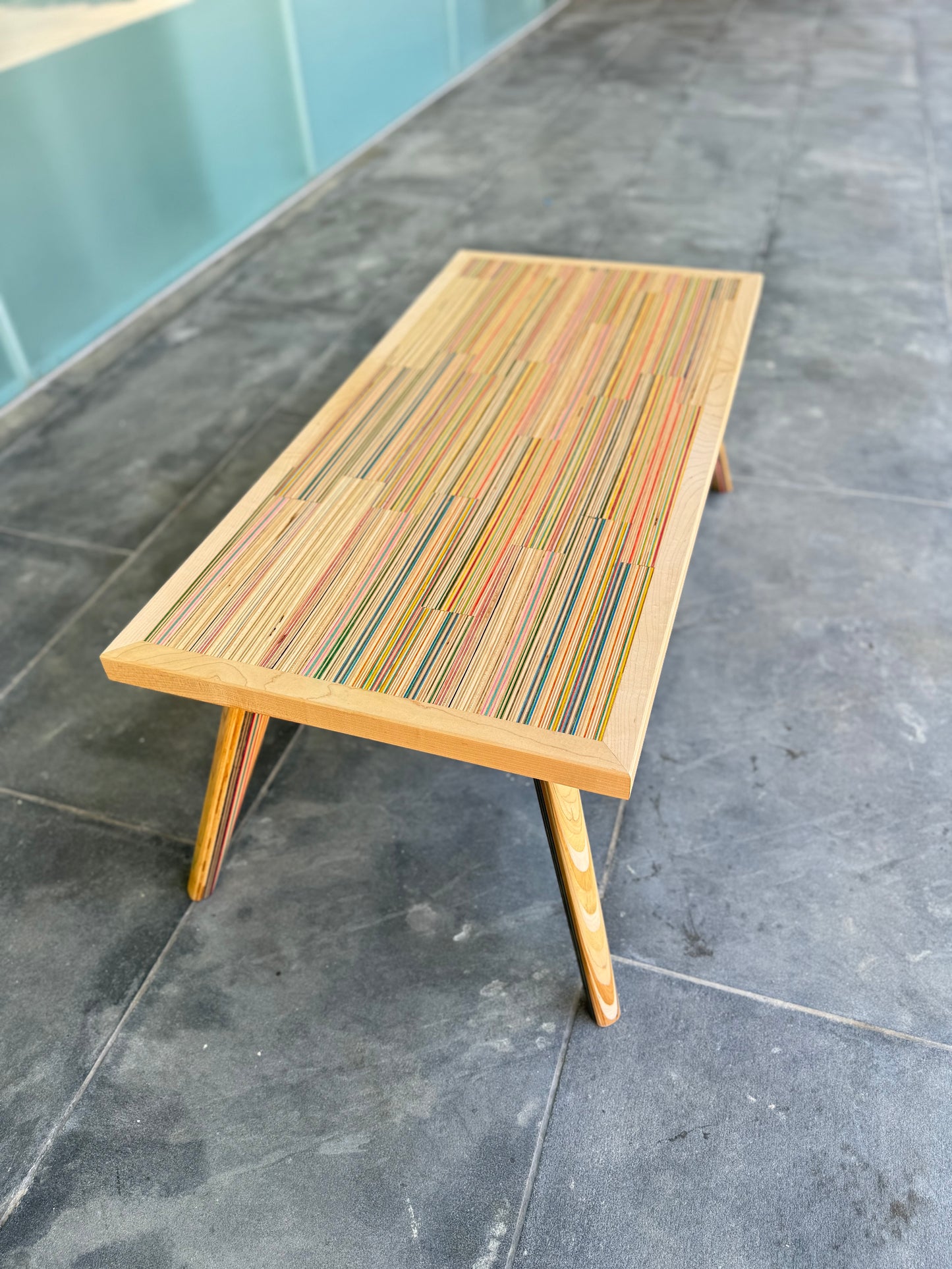 Recycled Skateboards and Maple Coffee Table Preorder