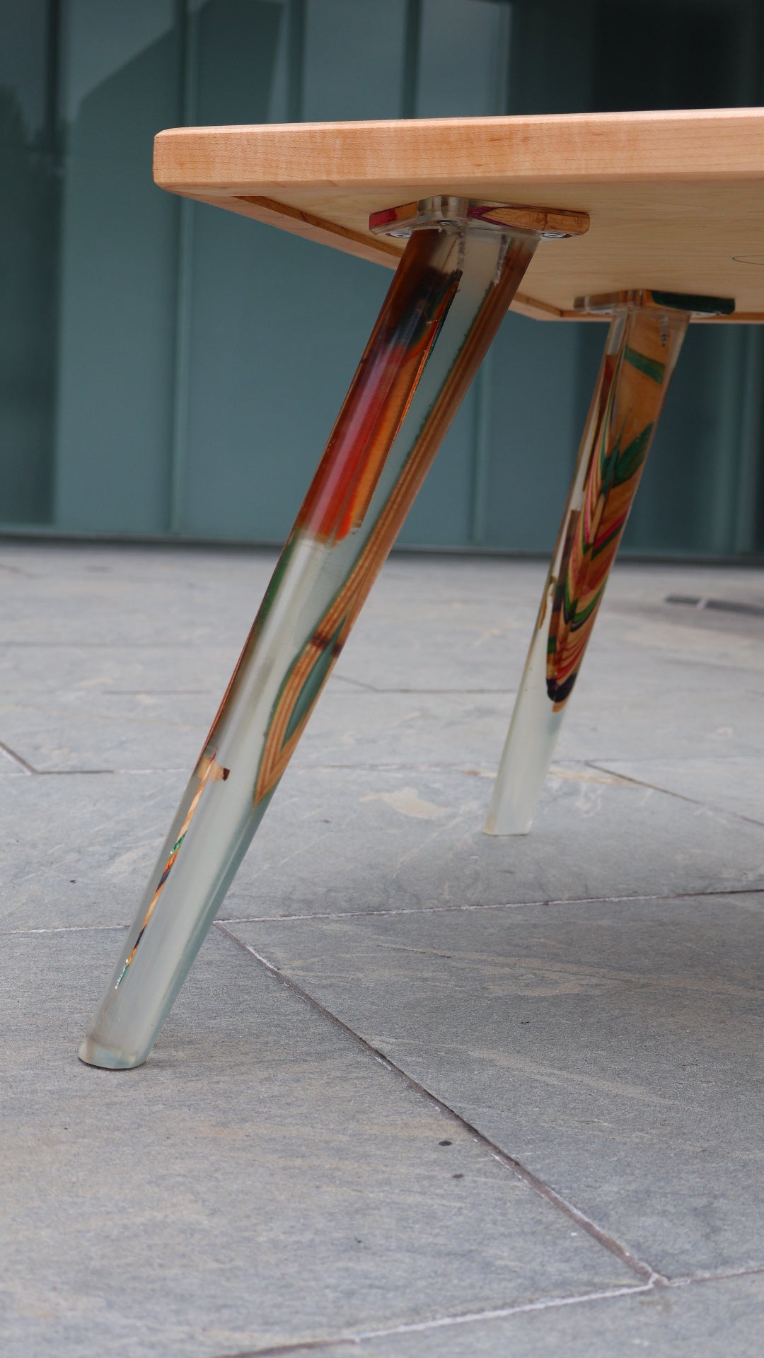 Recycled Skateboards and Epoxy Coffee Table Preorder