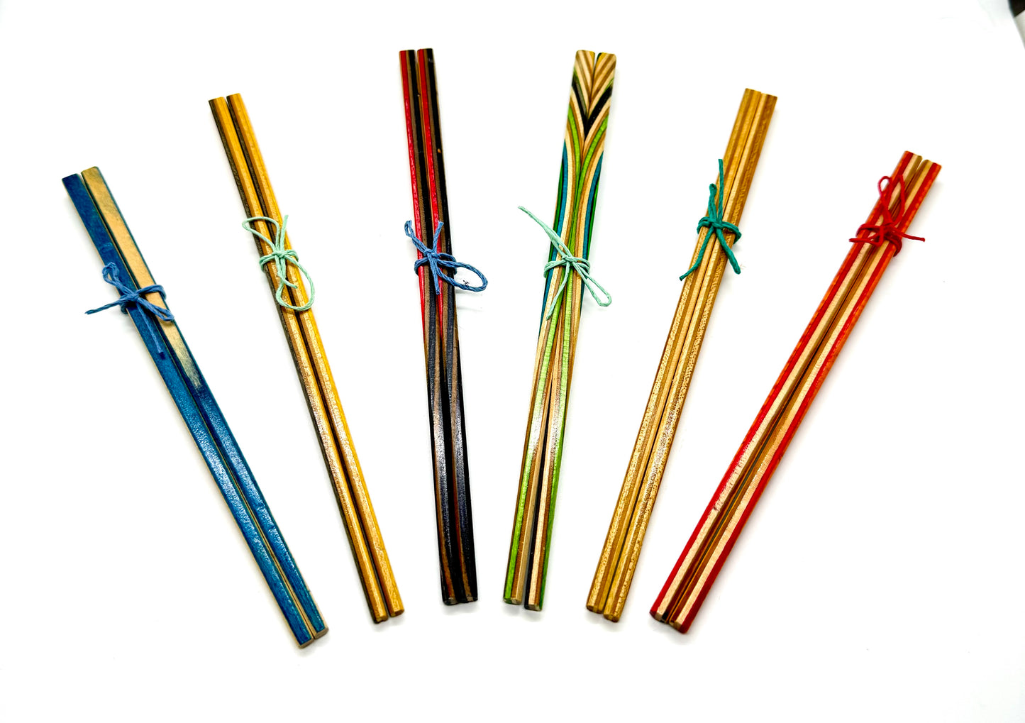 Recycled Skateboard Chopsticks