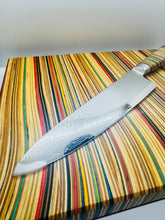 Load image into Gallery viewer, Recycled Skateboard Chef’s Knife and Cutting Board Set