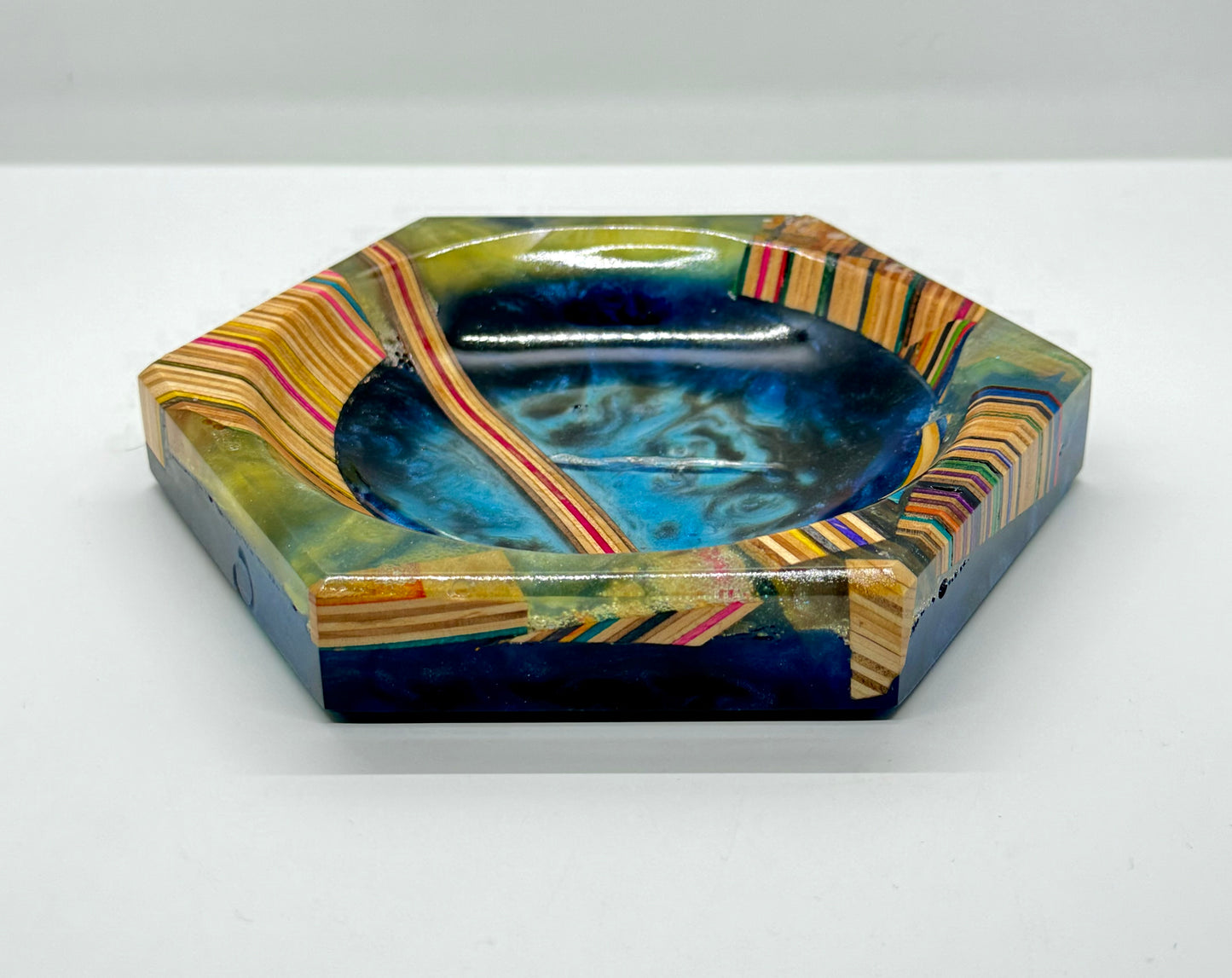 Recycled Skateboards and Epoxy Catchall