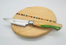 Load image into Gallery viewer, Recycled skateboard pairing knife and micro cutting board set