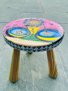 Gakwaya Gisa X Barousse Works Recycled Skateboard Stool Art ✨