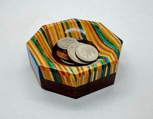 Micro Walnut and Skateboard Coin Dish