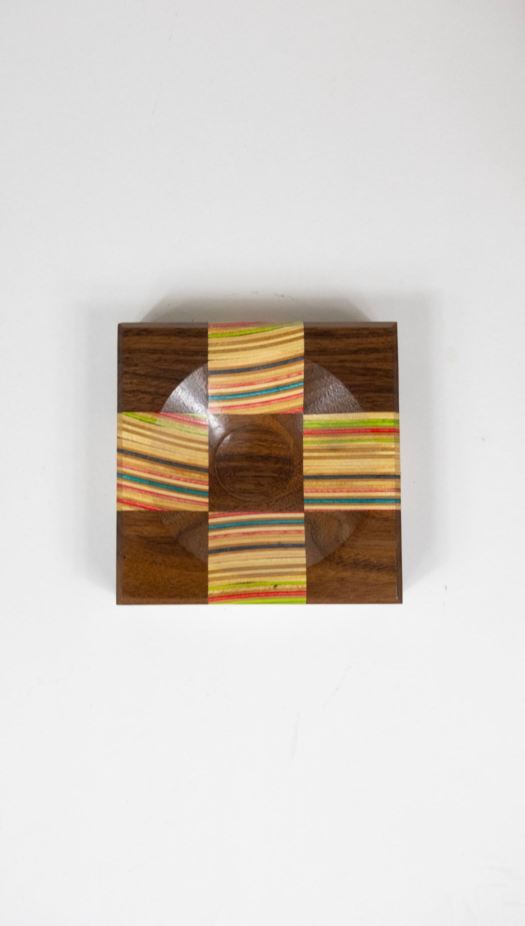 Recycled Skateboard and Black Walnut Catch All