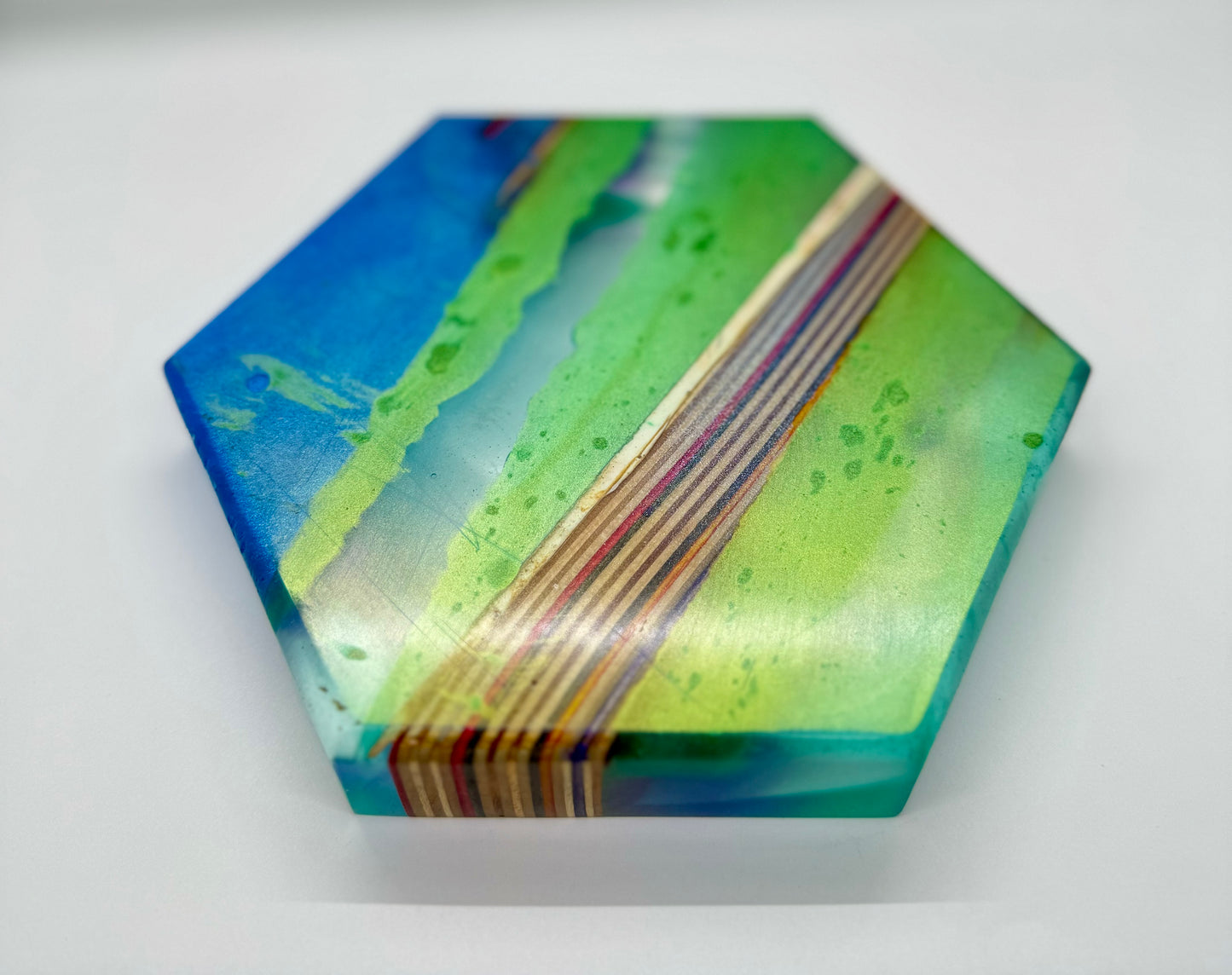 Recycled Skateboards and Epoxy Catch All Tray