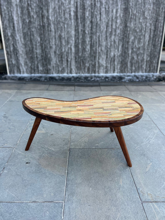 Recycled Skateboards and Walnut Bean Table Preorder