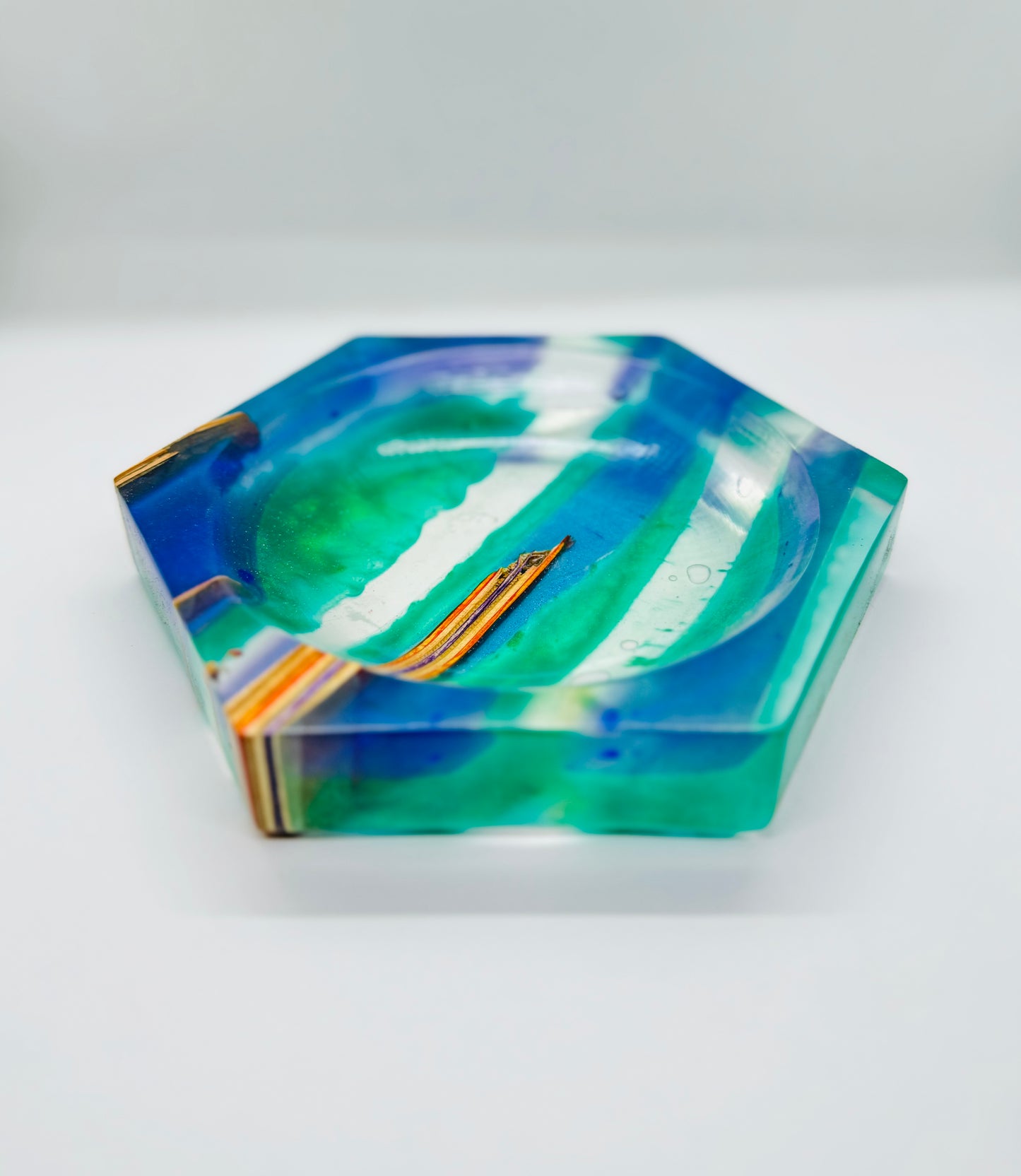 Recycled Skateboards and Epoxy Catch All Tray