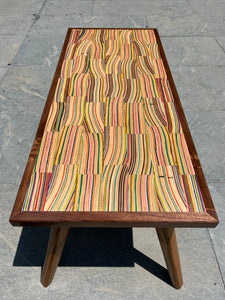 Small Modern Skateboard/Walnut Coffee Table