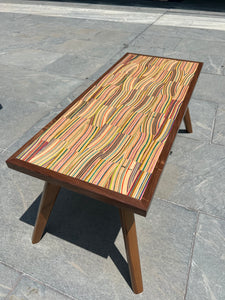 Small Modern Skateboard/Walnut Coffee Table