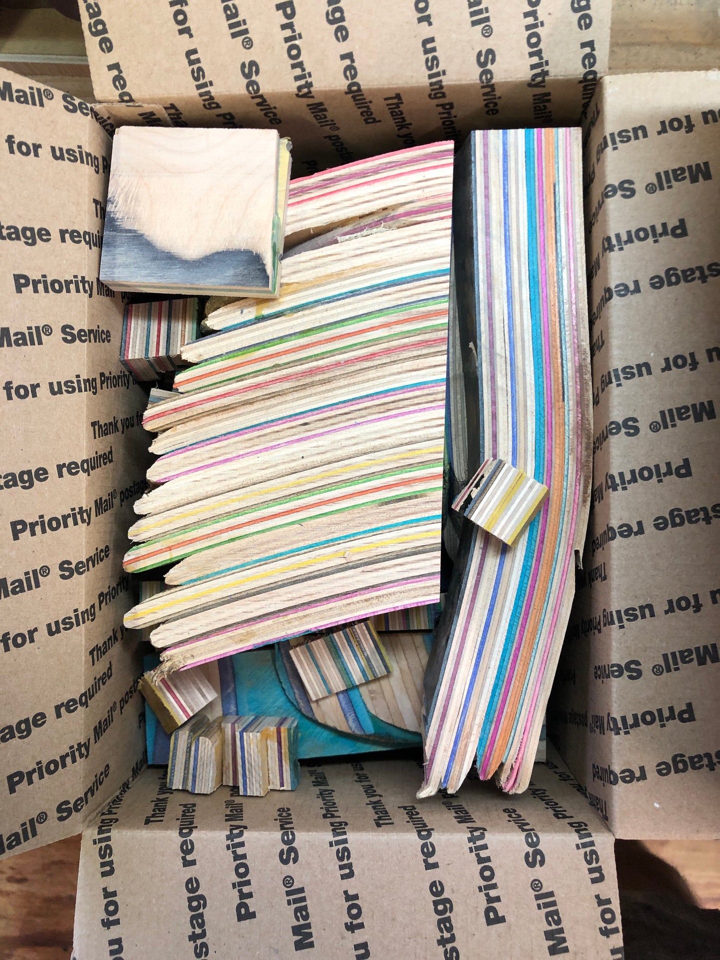 Recycled Skateboards Scrap Box