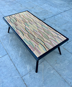 Recycled Skateboards and Blackened Cypress Coffee Table