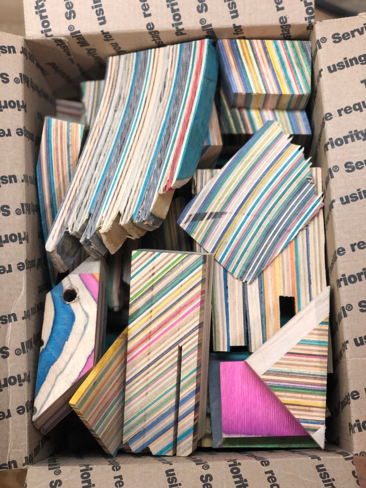 Recycled Skateboards Scrap Box
