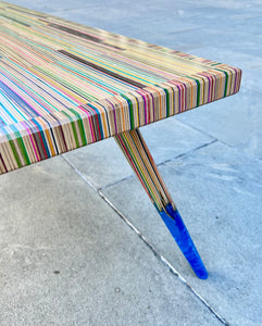 Recycled Skateboard and Epoxy Coffee Table Preorder