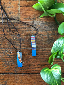 Resin and Recycled Skateboards Pendant