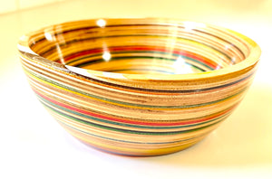 Large Bowl made from recycled skateboards