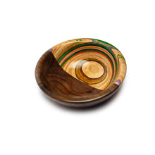 Load image into Gallery viewer, Recycled skateboard and walnut bowl