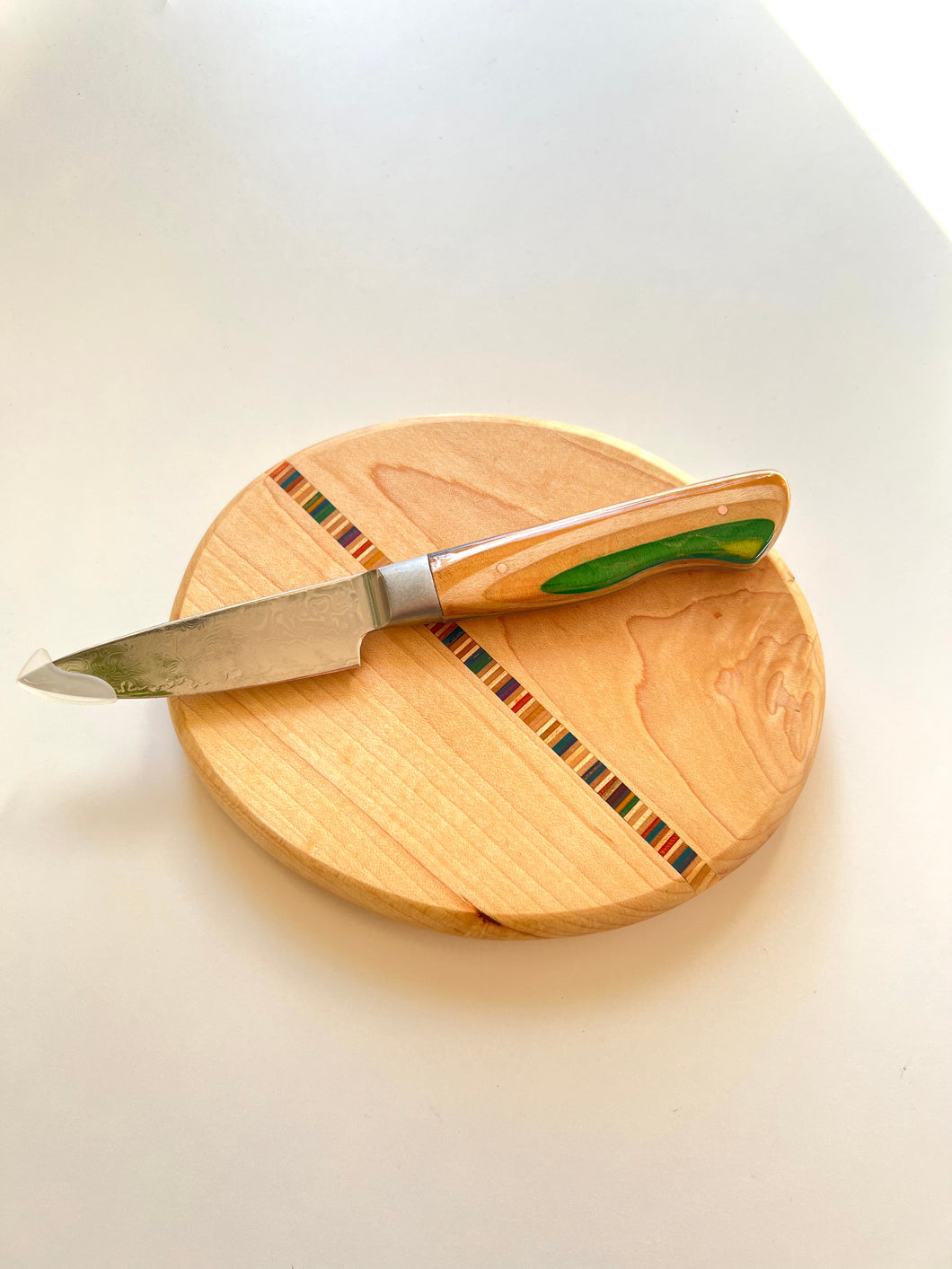 Recycled Skateboard Paring Knife and Micro Cutting Board