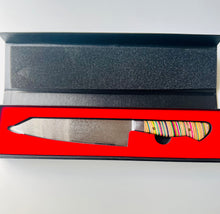 Load image into Gallery viewer, Recycled Skateboard and Japanese Damascus Steel Chef’s Knife Preorder