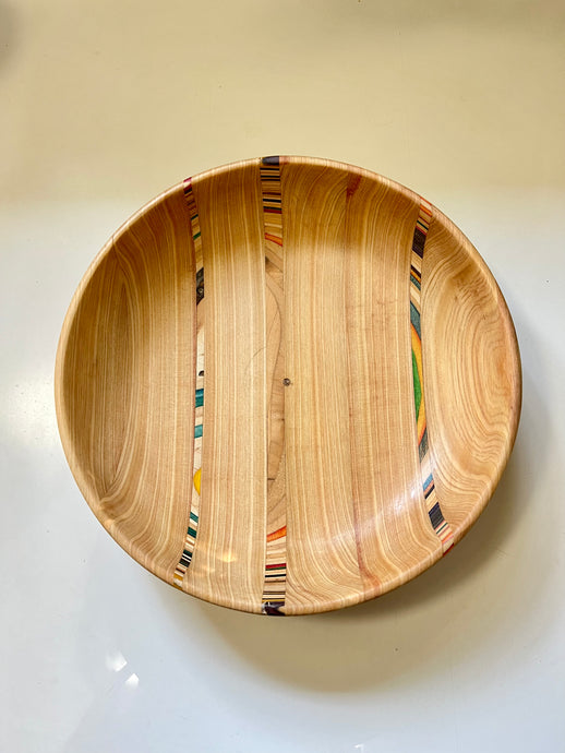 Large Cypress and Recycled Skateboard Bowl